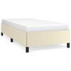 Bed Frame Cream 90x190 cm Artificial Leather