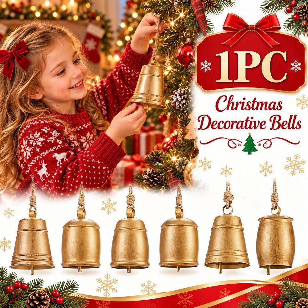 DIY Christmas Decorative Bells Hanging Rope Christmas Ornament Christmas Hanging Bells Home Decor