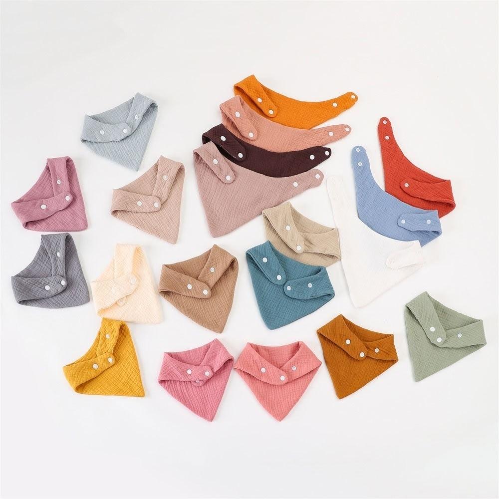 Cotton Material Newborn Feeding Saliva Towel Soft Drool Bandana Bib Baby Burp Cloth All Seasons