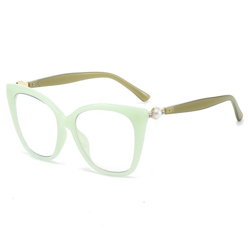 HS2237 Female Unisex Glass Frame Good Quality Fashion with Skeleton Design Aquared Lens Blue Light Blocking for Youth