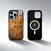 Чехол для телефона в индустриальном стиле, ржавый, для iPhone 17, 16, 15, 14, 13, 12, 11 Plus, Pro Max, магнитный, для беспроводной зарядки Magsafe