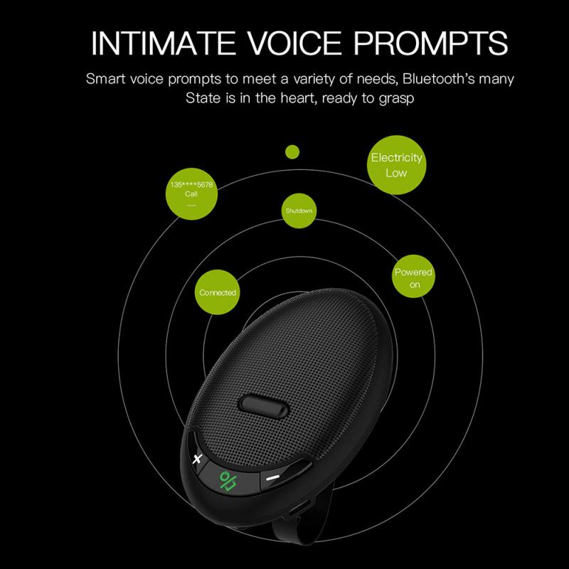Bluetooth-совместимая система 5.0 + edr, установка солнцезащитного козырька, автомобильный динамик громкой связи, мобильный телефон