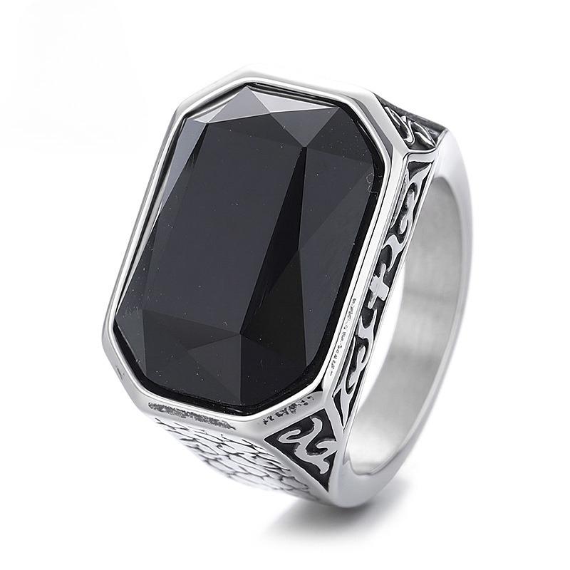 Креативное Мужское Кольцо с Камнем Личности Viking Street Ring Модное Украшение 2026