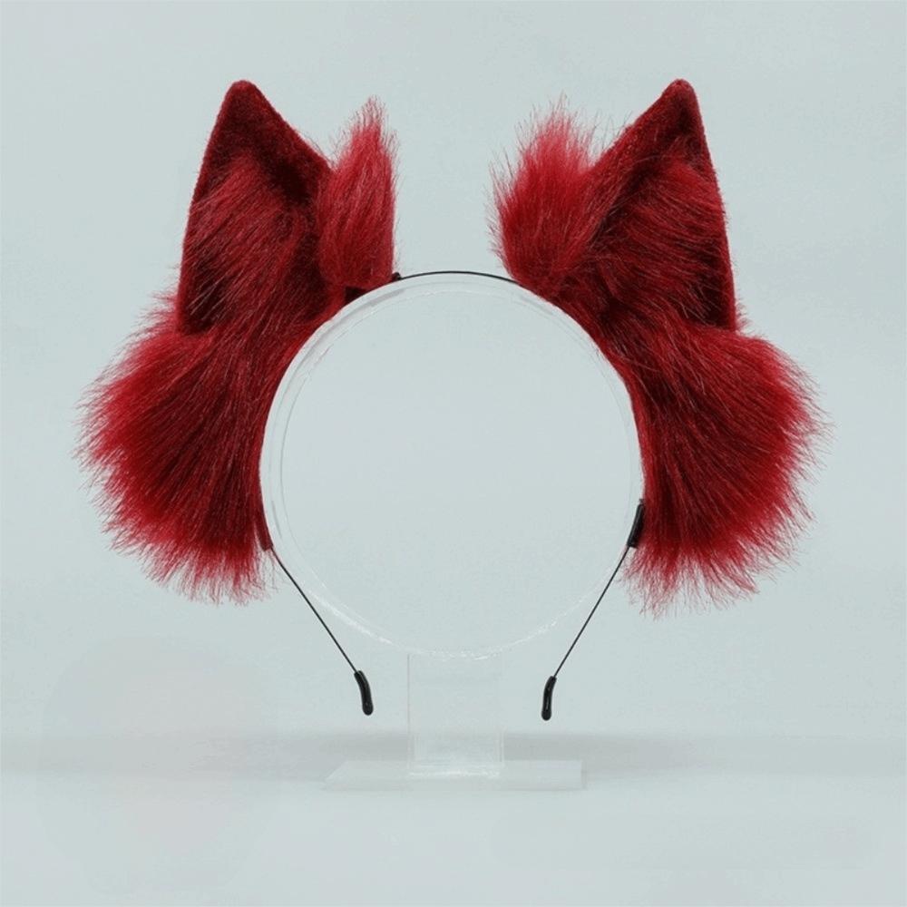 Plush Cosplay Headwear Faux Fur Animal Hair Hoop Kawaii Cat Ears Headband Anime