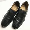 GEOX Slip-On Side Gore Business Shoes Size 41 25.5-26.0 Black Men’s(USED)