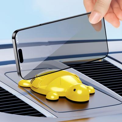 Автомобильный держатель для телефона с табличкой с номером для парковки 2-в-1 Многофункциональная подставка для мобильного телефона в форме черепахи Вращение на 360 градусов Крепление для телефона на приборную панель автомобиля