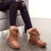 Women's Shoes Leather Boots Casual Flat Cotton Boots