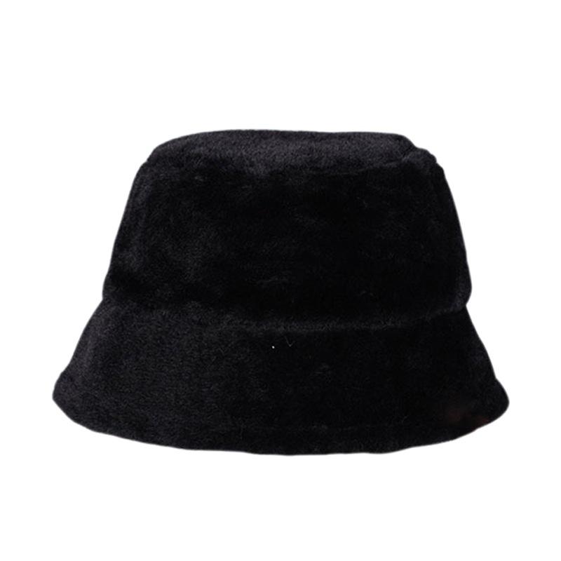 Женская флисовая шляпа-ведро, зимняя толстая теплая пушистая рыбацкая шапка