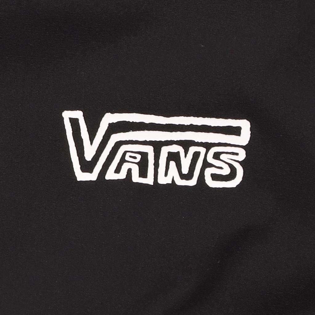 Vans Logo Printed Letter Hooded Zipper Warm Cotton Jacket Men Jackets Black VN0A5F6XBLK