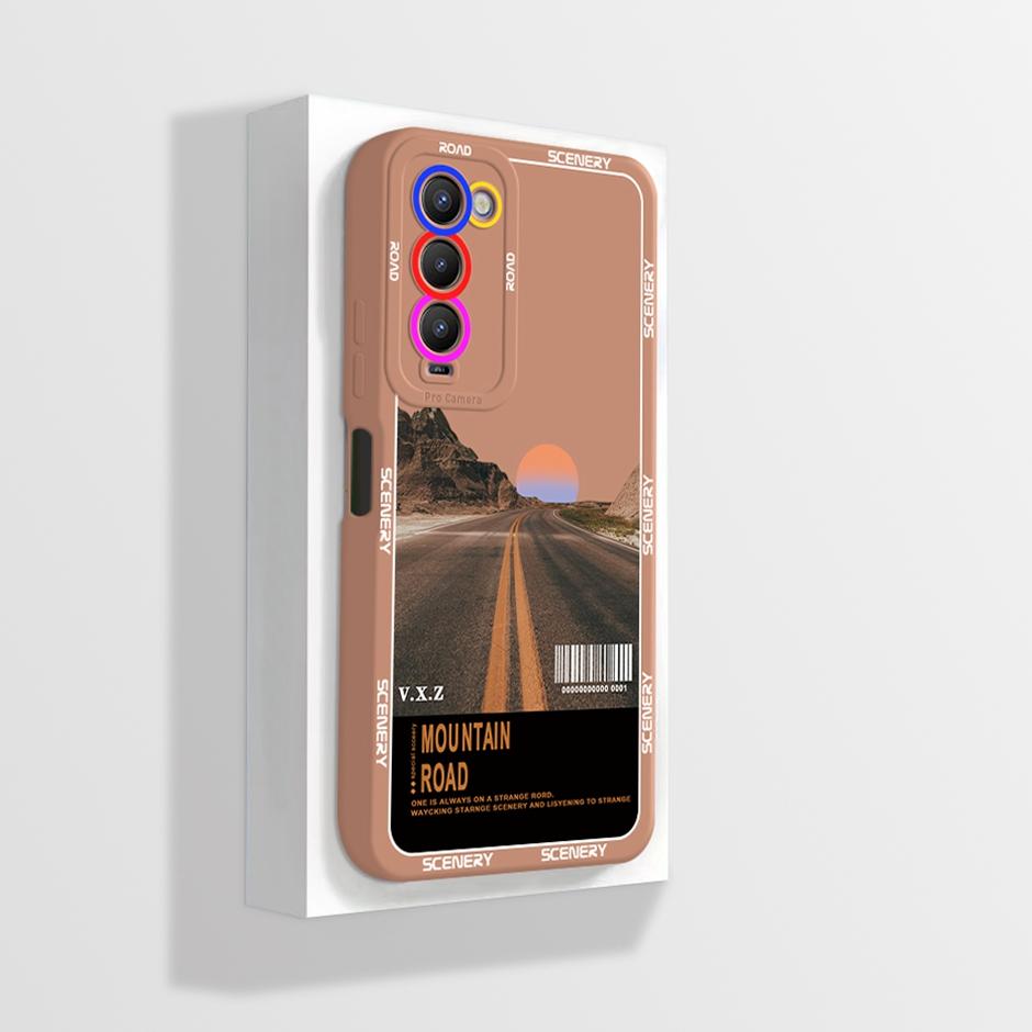 For Tecno Camon 18 18P Case CH6 CH7 Soft Silicone Phone Cover for Camon 18 Camon18 P Camon18P Cases Straight Edge Bumper Fundas