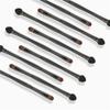10pcs/Set Makeup Brush Beauty Makeup Tools For Double-headed Eye Shadow Brush Black Pole Eyelashes Cosmetic Tool 
