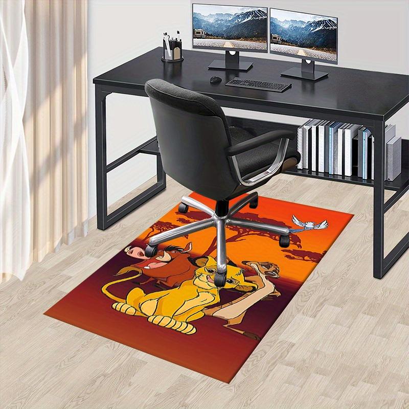 Office Rug Lion King, Safari theme 3D Printed Anti-Slip Rug-Machine Washable for Living Room
