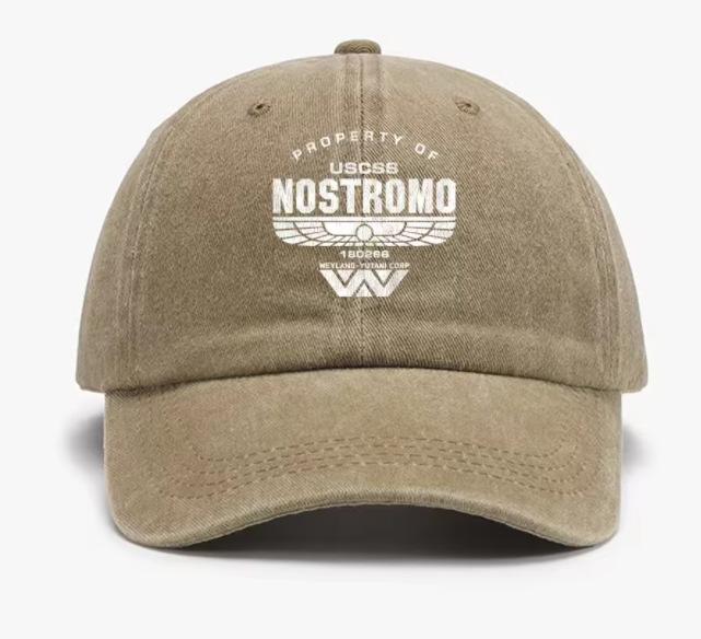 Hat Men's and Women's Retro Washed Baseball Cap American Old Casual Versatile Printed Cap