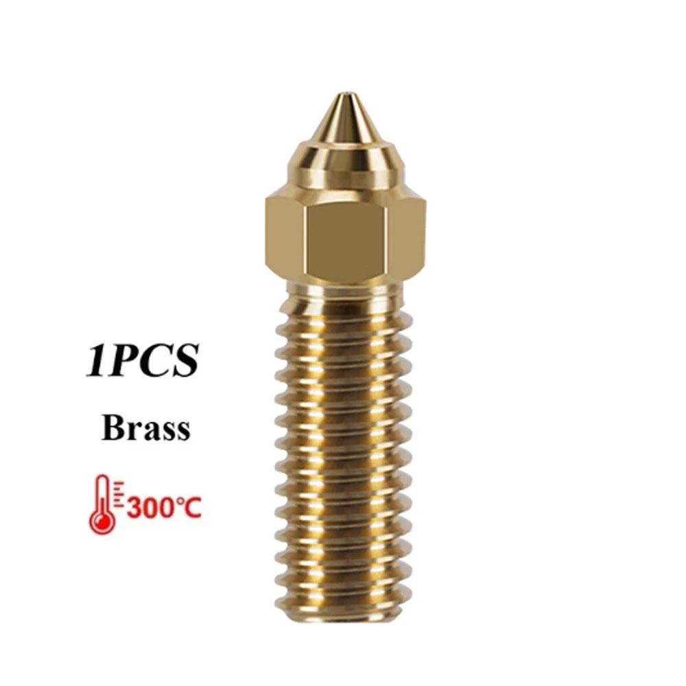 High‑Speed 3D Printer Nozzle Brass Plated Copper Hardened Steel For Creality K1 K1 Max Ender3 V3 KE CR‑M4 Sovol SV06+ SV07 Vyper