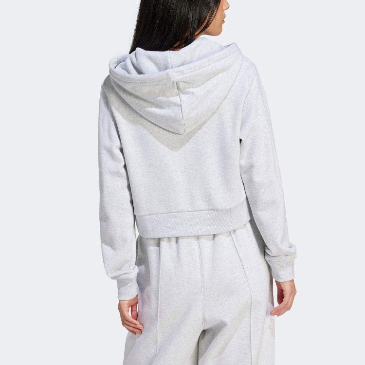 adidas Женская светло-серая меланжевая толстовка с графическим принтом VRCT Originals IT9846