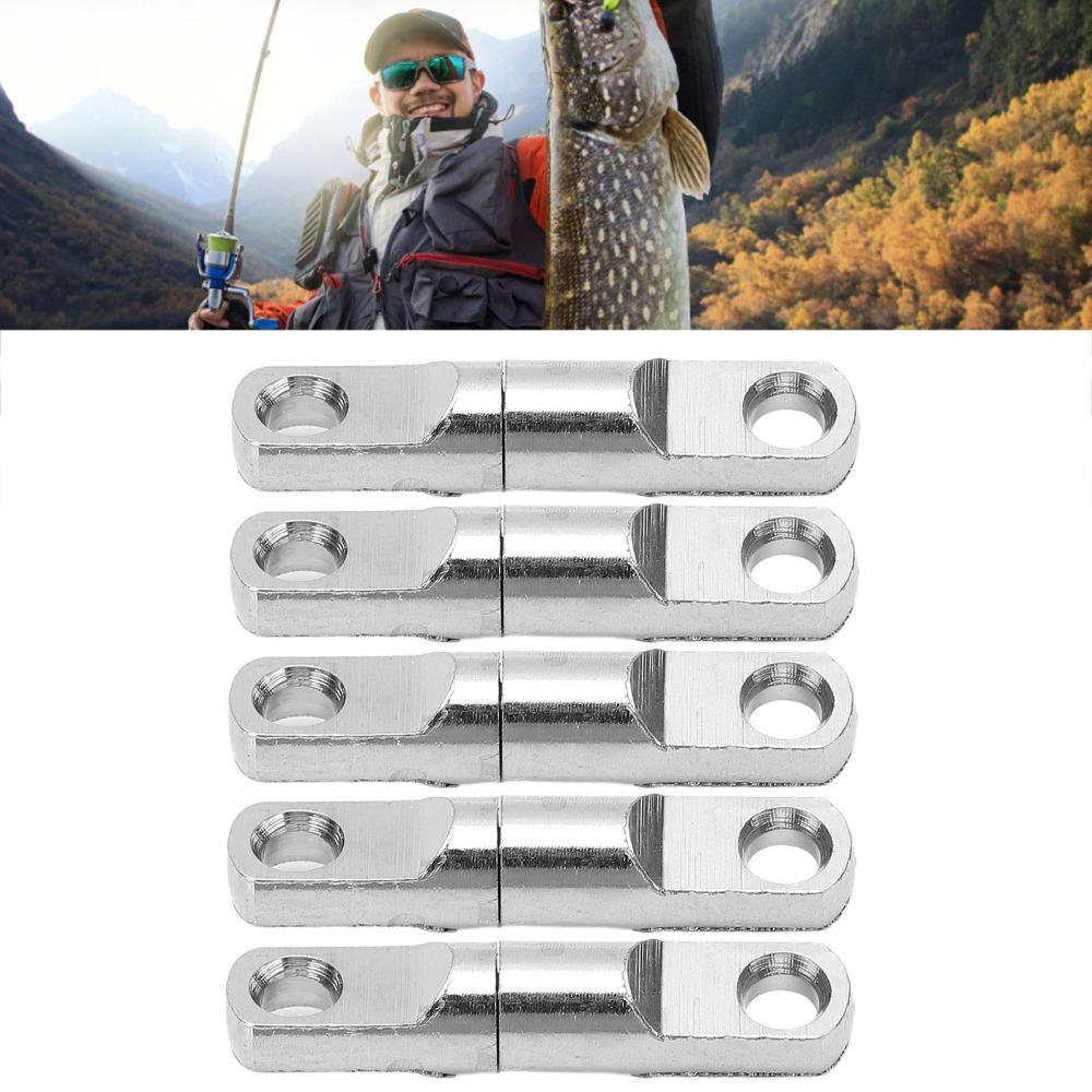 15PCS Stainless Steel Fishing Swivels 360° Swivel Connectors Bearing Swivels Fishing Accessories