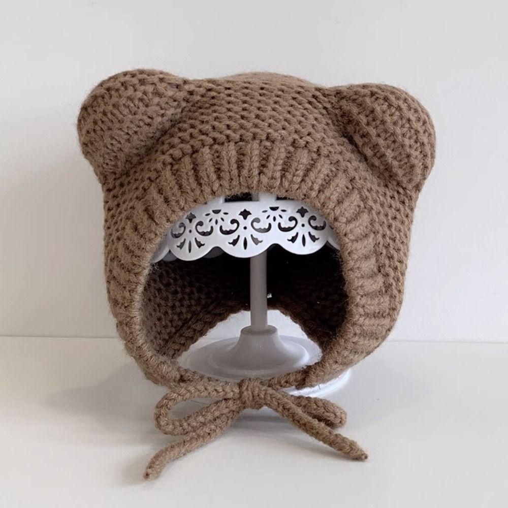 Cartoon Baby Beanie Cap Ear Protection Baby Hat Fashion Thicken Beanie Boys Girls