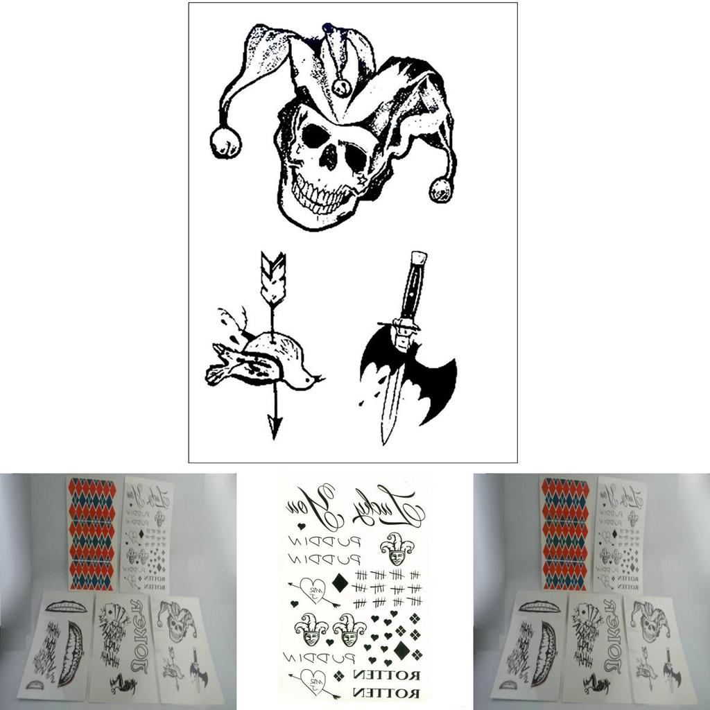Отряд Самоубийц Харли Квинн Тату Наклейка Переводная Наклейка для Хэллоуин Декора