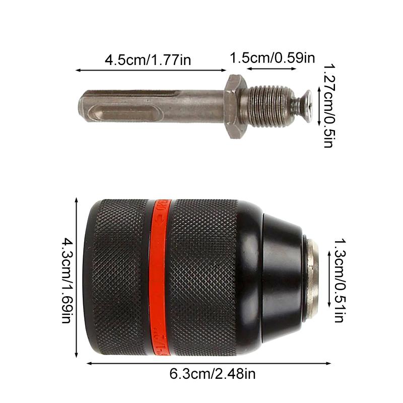 1 комплект патрона для сверления SDS 1/2-20UNF Bosch патрон для сверления переходная головка адаптер Dewalt Keyless 2-13MM