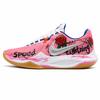 Nike Точность 6 Свобода Молния Амортизация Износостойкость Покрытие Низкие Баскетбольные Кроссовки Мужские Персиково-Розовые HV1796-141(Команда942-)