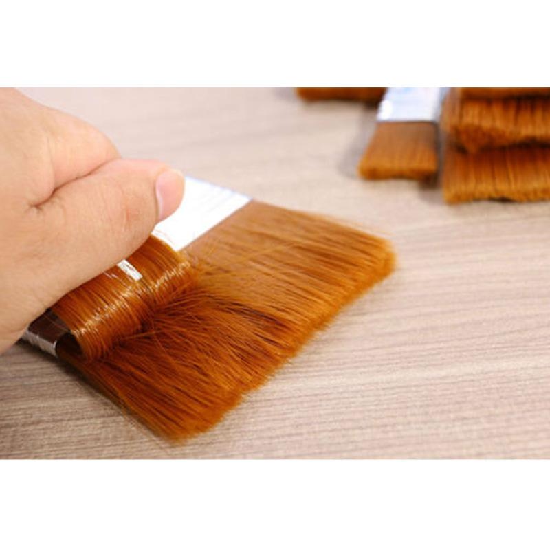 1pc Nylon Flat Hair Brush Oil Wall Painting Artists Hair Pen Watercolor Art Kit