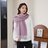 Red Scarf Women's Autumn and Winter High End New Couple Cashmere Wool Scarf Versatile Korean Version Red Scarf