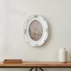 Embossed Resin Frame Luxury Oval Photo Tabletop