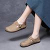 2024 Autumn Mori Style Retro Leather Round Toe Women's Loafer Flats