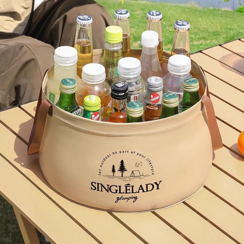 Portable Folding Water Basin Bucket Travel Camping Outdoor Washing Foot Soaking Collapsible PVC Tub