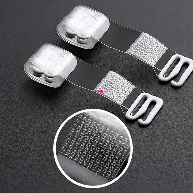 3 пары металлических пряжек для бюстгальтера, ремни, пояс для женщин, прозрачный силиконовый бюстгальтер, регулируемый невидимый ремень для нижнего белья, аксессуары