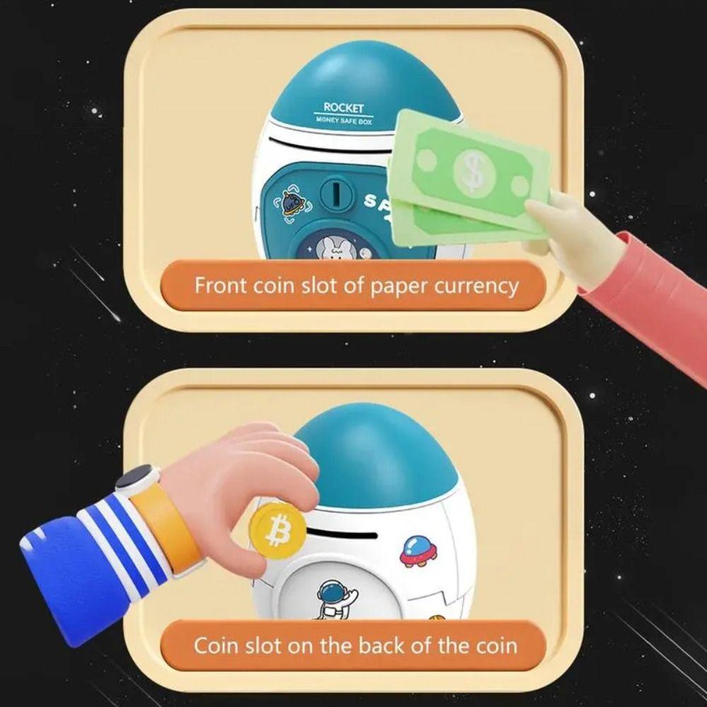 Password Lock Electronic Bank Safe Box Fingerprint Children Money Boxes For Coins Cash