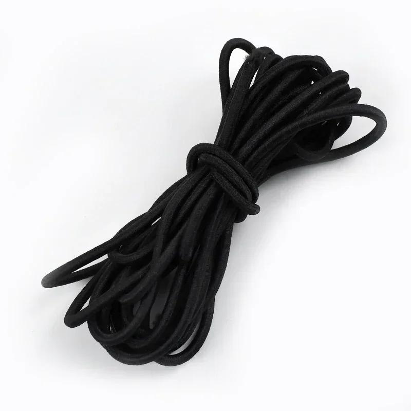 5/10/20 м 4 мм Многоцветная эластичная лента Круглая резинка для волос Банджи Шнурок для шляпы Резинки Одежда Пружинный шнур Швейная косая бейка