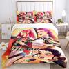 Custom Name kpop cartoon Girl Bedding 3 Piece Set HD Print Duvet Cover Pillowcases for Teens Adult Bedroom Decoration