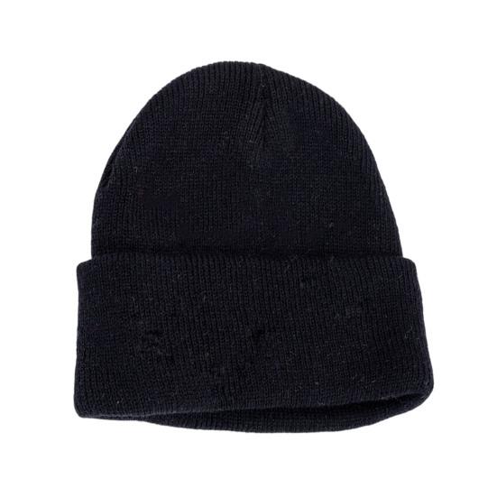 Unisex Knitting Hat Solid Color Men Women Brimless Hat Winter Soft Breathable Warm Stretchy Hat Outdoor Wear