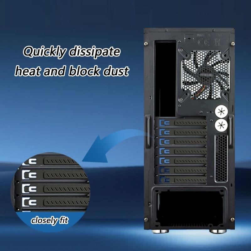 5 шт. 12 см Металлические заглушки для PCI-слотов Dust Plates для слотов расширения ПК Обеспечивают длительную защиту от пыли и износа