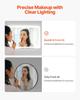 LED Bathroom Mirror 3 Color Anti-fog Wall Mounted Vanity Mirror 70 x 100cm