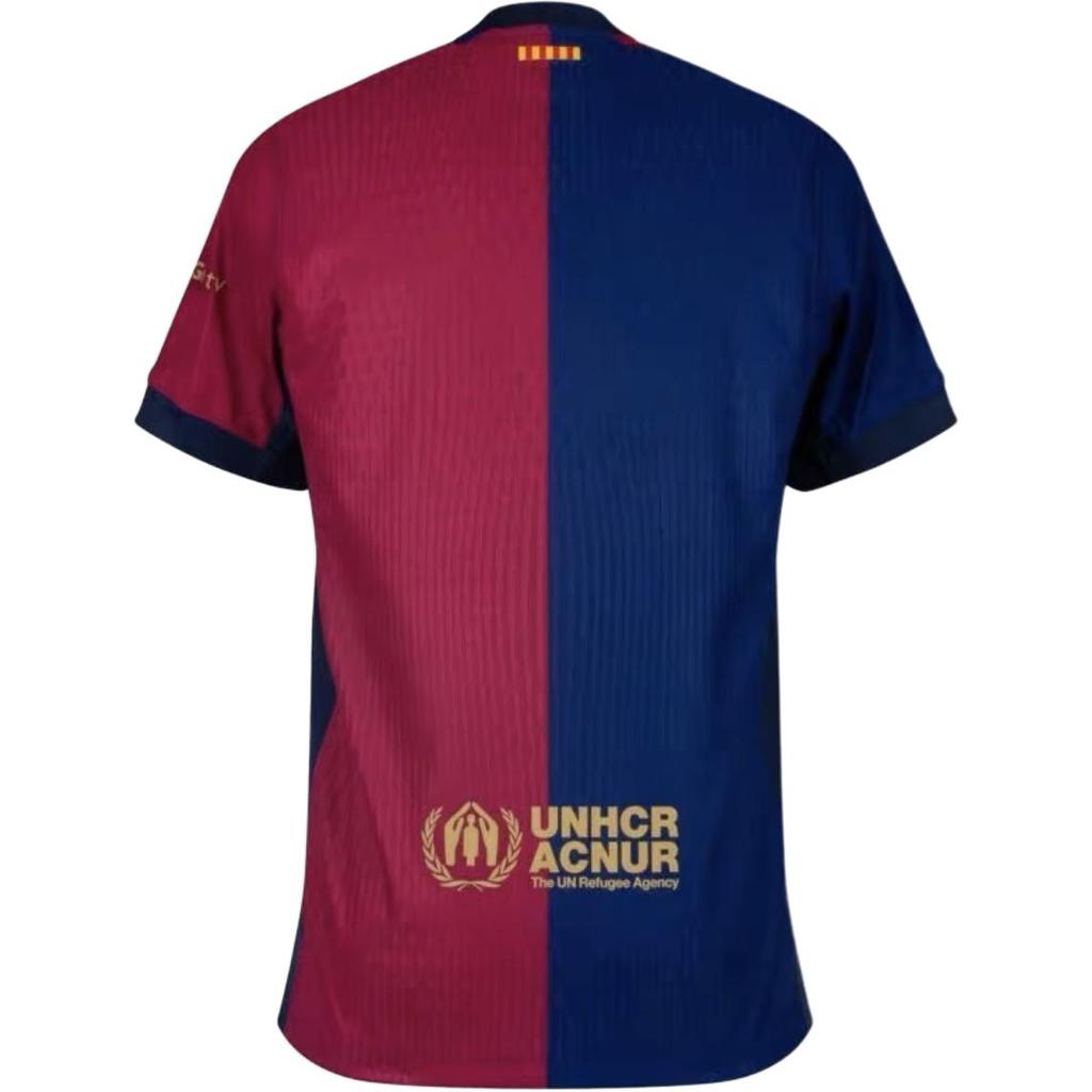 Nike Dri-FIT ADV 2024-2025 Barcelona Match Home Jersey Fashion Soft Sports Short Sleeve T-Shirt Men Tops Red Blue FN8775-458