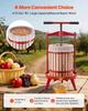 VEVOR Fruit Wine Press, 4.75Gal/18L Manual Juice Maker, Solid Beech Wood Basket, Vintage Traditional Juicer with 2 Filter Bags