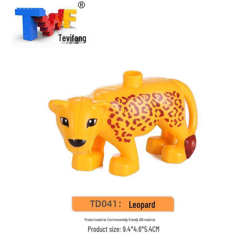 Крупные строительные блоки из частиц: Совместимые Игрушки для Обучения Животным Фермы Прерии Океана для Детей