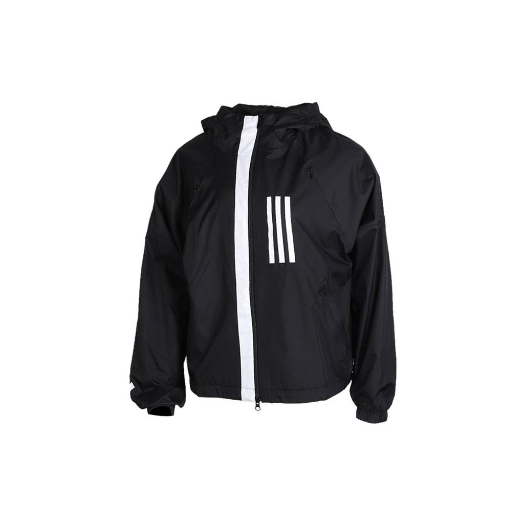 adidas Спортивная куртка для бега с капюшоном женская верхняя одежда черная FH6664