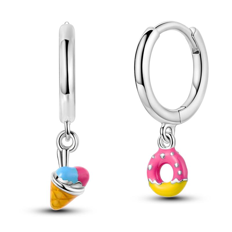 925 Sterling Silver Career Eardrop Musical Note Earrings Painter Microphone Earrings Fit For Women Workplace Birthday Gift