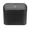 Square ABS Hanging Vehicle Garbage Dust Case Pressing Type Trash Can Car Trash Bin Black Storage Box