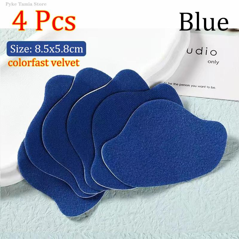4pcs Sports Shoes Repair Stickers Suede Heel Protector Anti-Wear Repair Holes Self-adhesive Patches Insoles Pad Foot Care Insert