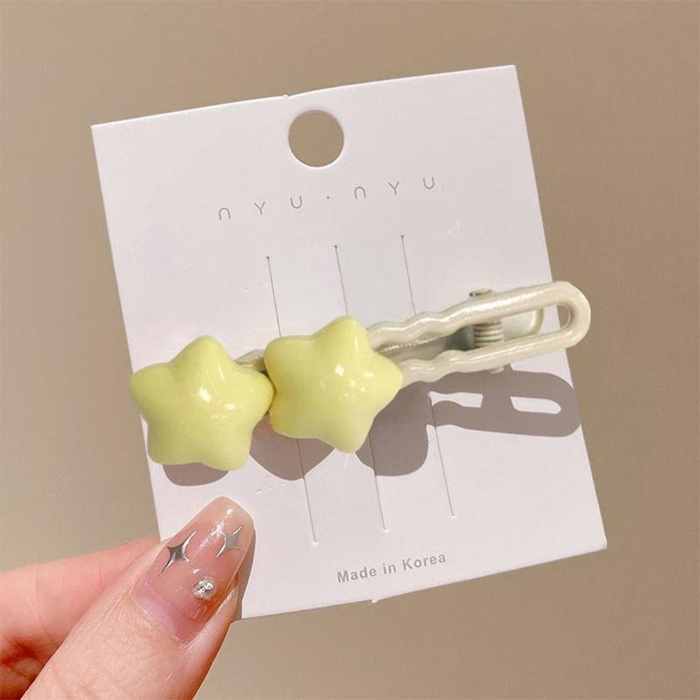 Заколка для волос Sweet Star, заколка из сплава, милая заколка для волос Y2K для девочек