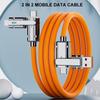 Кабель типа C к Typec 2-в-2, 66 Вт Pd, быстрая зарядка от USB C к USB C к iPhone, подходит для iPhone iPad, Huawei, Xiaomi, Samsung Redmi
