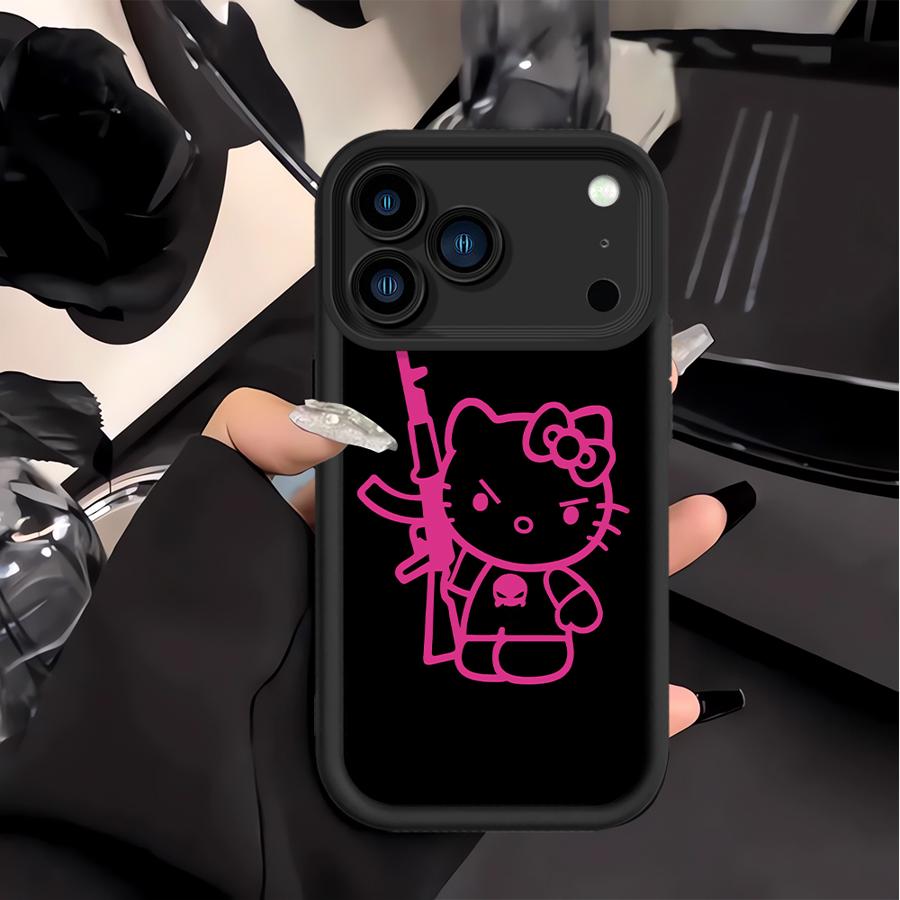 Ak47 K-Kittys Cat Phone Cover Case for Apple iPhone 17 Pro Max 13 Mini 14 Plus 16e XS XR 16 Air 15 11 12