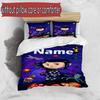 3pcs Duvet Cover Set (1*Duvet Cover + 2*Pillowcase, Without Core), Custom Name Coraline Pattern Bedding Set, Home Bedroom Decor Gift