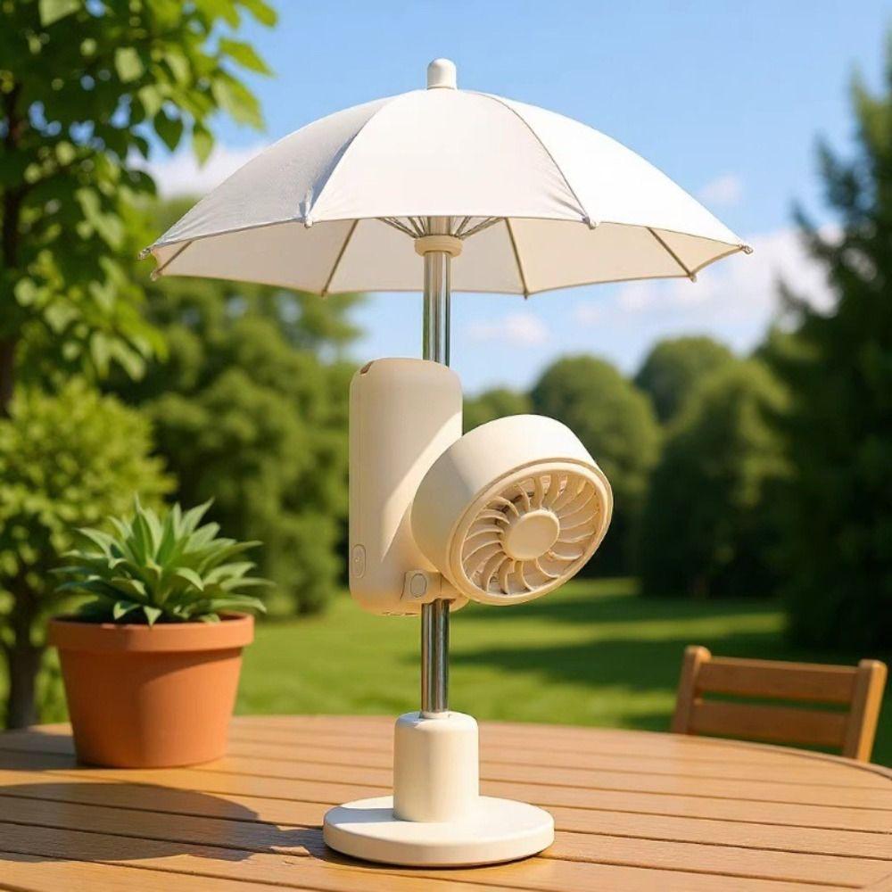 With Clip Folding Fan Silent Operation 3 Speeds Adjustable Mini Desktop Fan Portable Design USB Rechargeable