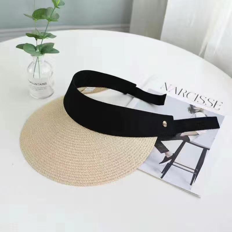 Волшебная лента-панама, женская соломенная шляпа, пустой топ, летняя шляпа, защита от солнца, спорт на открытом воздухе, рыбалка, пляжная кепка, элегантная уличная кепка
