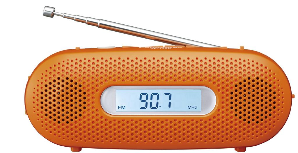 Радиоприемник Panasonic 2-диапазонный оранжевый FM-AM RF-TJ20-D